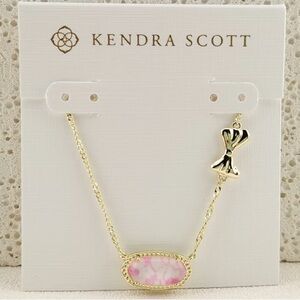 Kendra Scott LoveShackFancy Gold and  Pink Necklace